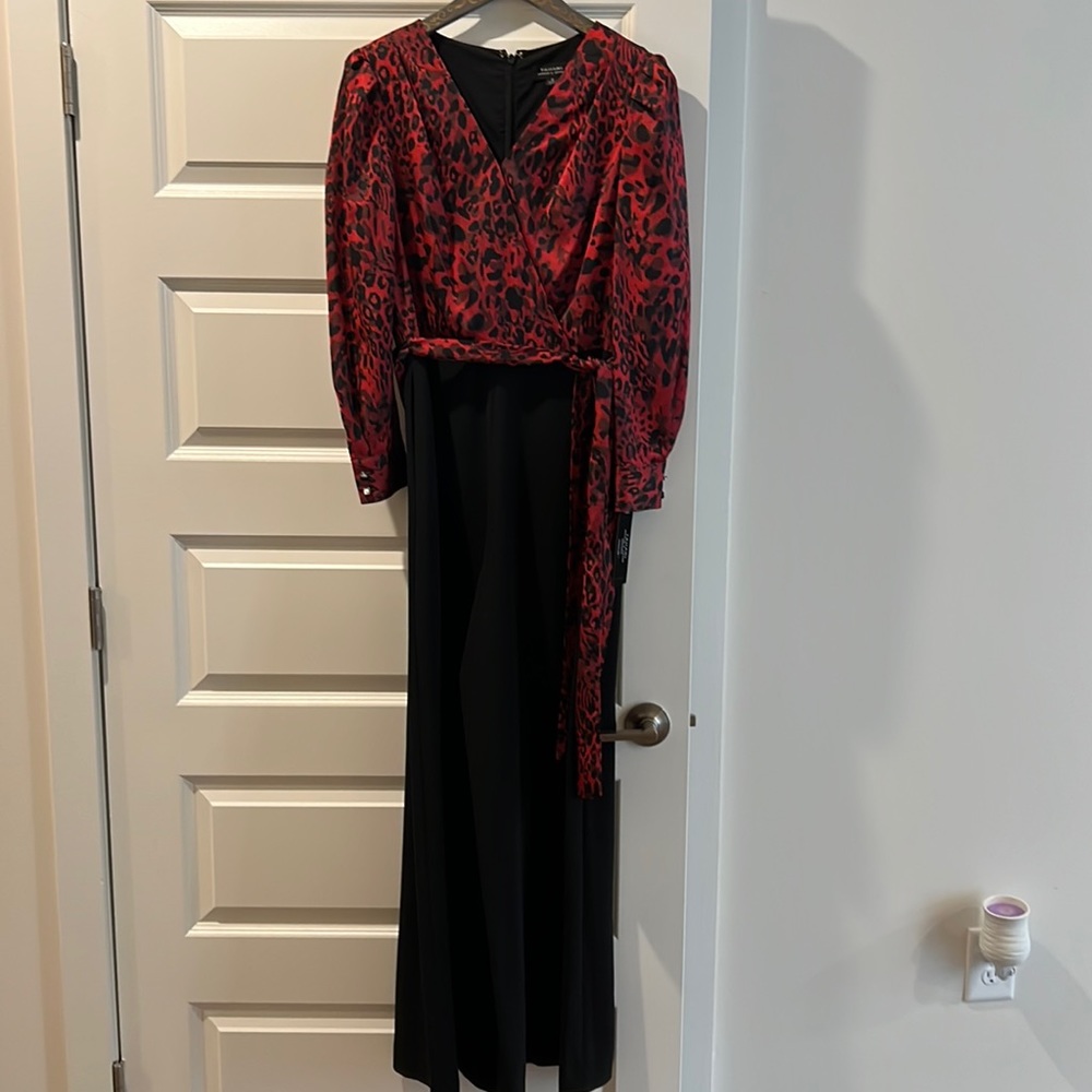 Brand new red and black cheetah jumpsuit